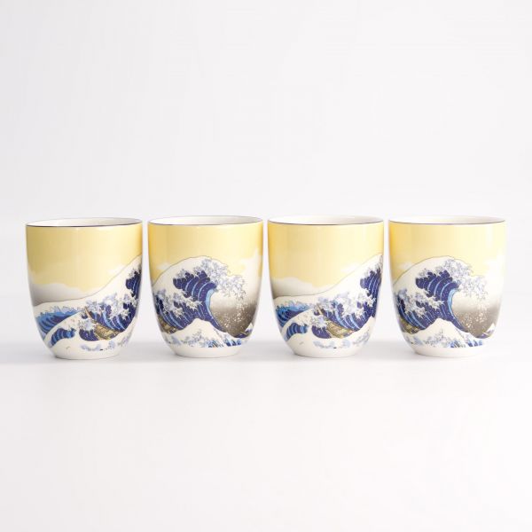 Набор Kawaii Hokusai 4 кружки 7x8 см, 170 мл TOKYO DESIGN
