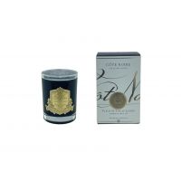 Свеча FLEUR DE THE AU JASMIN 185 гр, черный стаканчик, золотой декор, ВхШхД 13,5х8х8 см соевый вос