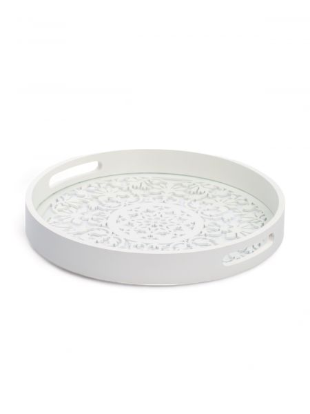Поднос круглый WHITE LACE 30см DOMENIK