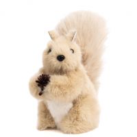 FURRY SQUIRREL LT BRWN/CRM Белка с шишкой, кремовый, 20 см