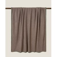 Плед Frati SOFT BAMBOO TORTORA с тесьмой Coco коричневый, 160х200 см, бамбук 40% полиэстер 60%, 910г