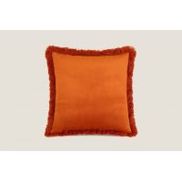 Подушка MARABOU APRICOT 50х50 см, велюр, полиэстер, начинка конфорель FRATI HOME