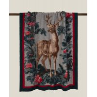 Плед Frati FOREST KING GREY 150x190 см, шерсть 80% полиэстер 20%, 900г