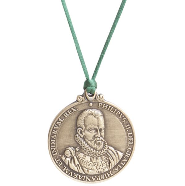 Подвеска солнечные часы Hemisferium Hanging Philip 2nd Sundial диам 4,5 см толщина 4 мм , бронза