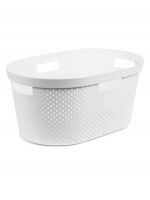 Корзина для глаженого белья INFINITY белая 40л CURVER
