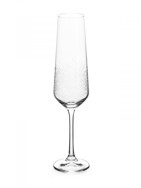 Набор бокалов для шампанского SANDRA Blizzard 6шт 200мл CRYSTALEX