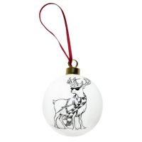 Шарик Rory Dobner RAFFERTY REINDEER 8 см, фарфор