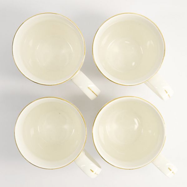 Набор кружек Nippon White Gold 4 шт, 8.5x10.2 см, 340 мл,фарфор TOKYO DESIGN
