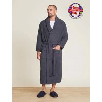 Халат Barefoot Dreams CC ADULT ROBE серо-синий, трикотаж, 100% полиэстер, размер S