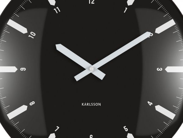 Часы настенные Karlsson REALISTA DOME, 35х4.5 см бесшумный механизм, батарейка 1x AA (не вкл) Present Time
