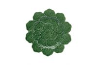 Блюдо Bordallo Pinheiro 'Geranium', 33 см, зеленое