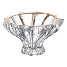 Ваза для конфет 15 см 'Плантика Голд' Aurum Crystal
