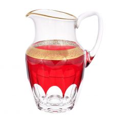 Кувшин 1.4 л 'Кветна Гарден Красный' оливки Bohemia Design