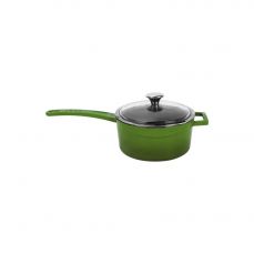 Ковш с ручкой и стеклянной крышкой Lava Green 1.35 л, 16 см LAVA