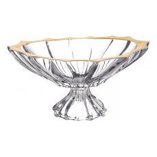 Ладья на ножке 36.5 см 'Плантика Голд' Aurum Crystal