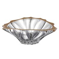 Ваза для фруктов 33 см 'Плантика Голд' Aurum Crystal