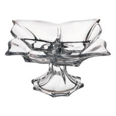 Менажница на ножке 36 см 'Флорал' (без коробки) Crystalite Bohemia