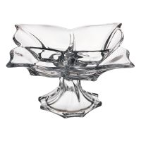 Менажница на ножке 36 см 'Флорал' (без коробки) Crystalite Bohemia