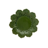 Тарелка Bordallo Pinheiro 'Geranium', 29 см, зеленая