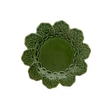 Тарелка Bordallo Pinheiro 'Geranium' 29 см, зеленая Bordallo Pinheiro