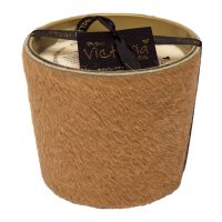 Свеча ароматическая Victoria with Love Hairy light brown 400гр, натуральная кожа, цвет коричневый