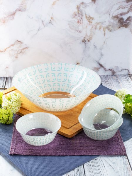 Набор салатников PAMINA 7 предметов (1 салатник 27см + 6 салатников 12см) LUMINARC