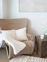 Плед Barefoot Dreams CC RIBBED THROW, 137х183 белый, трикотаж, рельефная полоска, 100% полиэстер