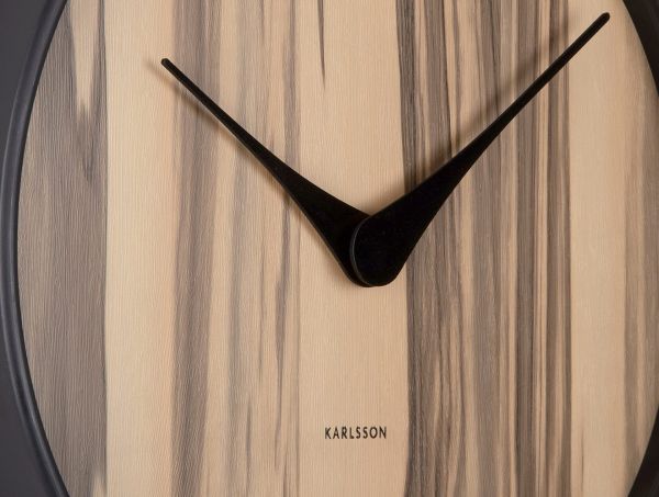 Часы настенные Karlsson WOOD MELANGE, светлое дерево, липа, 40х40х4,5 см, бесшумный механизм, батаре