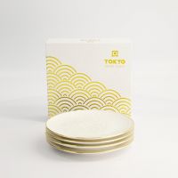 Набор тарелок Tokyo Design Nippon Rim gold, 4 шт, 15 см, фарфор TOKYO DESIGN
