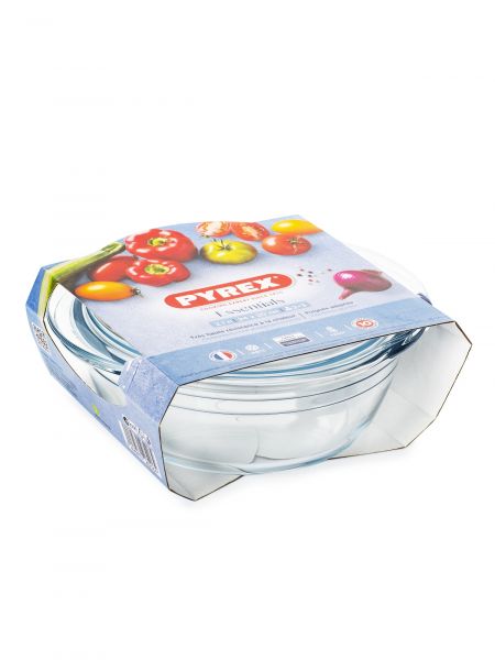 Кастрюля ESSENTIALS 2.1л 20см круглая с крышкой PYREX