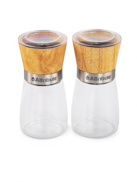 Набор мельниц для специй SPICE WOOD, 2шт ATTRIBUTE