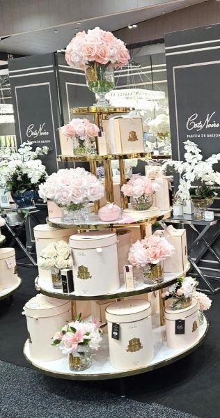 Versailles Rose Bouquet - Mixed Pink & Silver Букет роз, цвет микс розовый, 2 спрея по 10 мл , сер