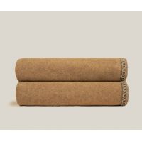 Плед Frati SOFT BAMBOO ZAFFERANO с тесьмой Coco, желтый, 160х200 см, бамбук 40% полиэстер 60%, 910г
