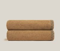 Плед Frati SOFT BAMBOO ZAFFERANO с тесьмой Coco, желтый, 160х200 см, бамбук 40% полиэстер 60%, 910г