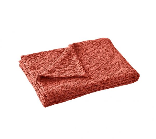Покрывало EVEREST TERRACOTA 240/260 теракотовый хлопок пике
