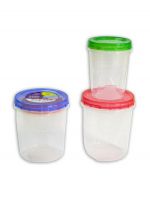 Набор банок 2шт 1.3л + 0.6л с закручевающей крышкой ПОЛИМЕРБЫТ