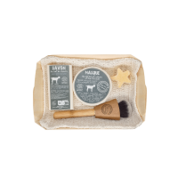 Набор Mas du Roseau COFFRET CHEVRE для всех типов кожи 1 мыло 130 гр, 1 маска-мыло для лица твердая 150 гр, кисточка для нанесения маски