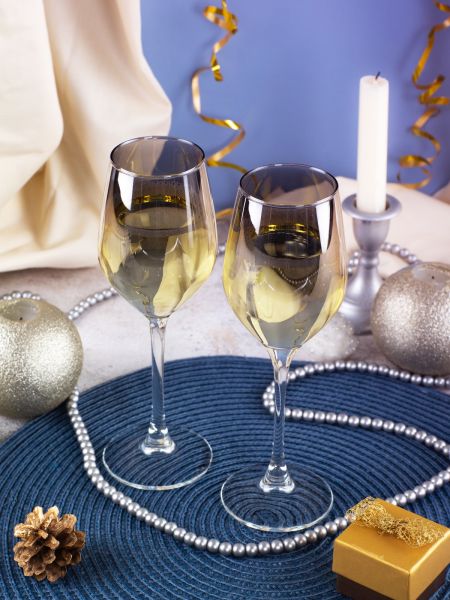 Набор бокалов для вина СЕЛЕСТ СЕРЕБРЯНАЯ ДЫМКА 2шт 270мл LUMINARC