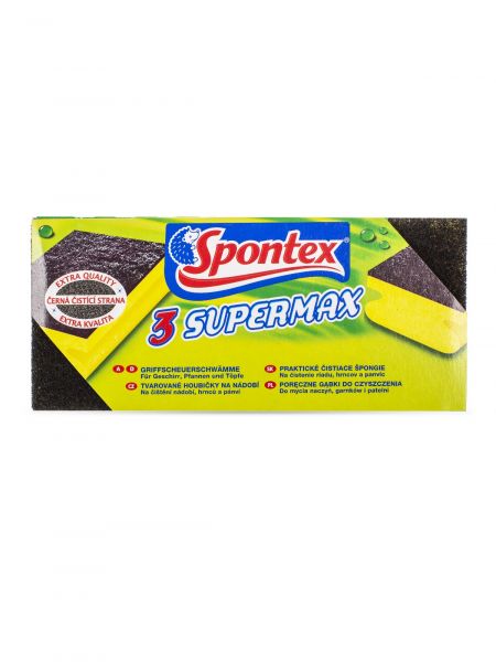 Губка для кастрюль SUPERMAX 3шт SPONTEX