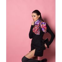 FANTASY NEONПлаток фиолетовый 105х105 шелк 100%