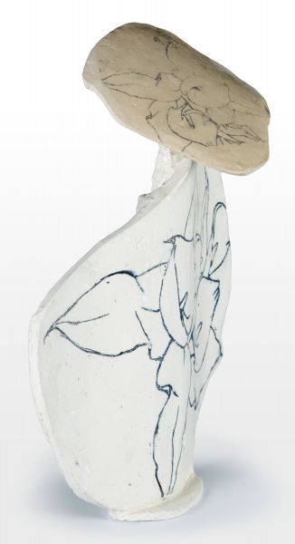 Скульптура Marie Juge DRAPEE, женская фигура, керамика, японская техника Raku, 30 см MJ_01
