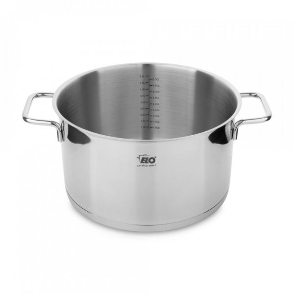 Кастрюля с стеклянной крышкой 5.8 л, 24 см, нержавеющая сталь, Citrin ELO