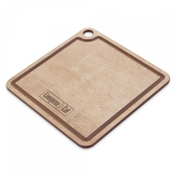 Подставка под горячее/доска для сервировки 18х18 см, порфир кремовый, Fashion ComposeEat