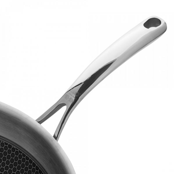 Вок с антипригарным покрытием 30 см, 3.8 л, нержавеющая сталь, Relief, 35330, ELO