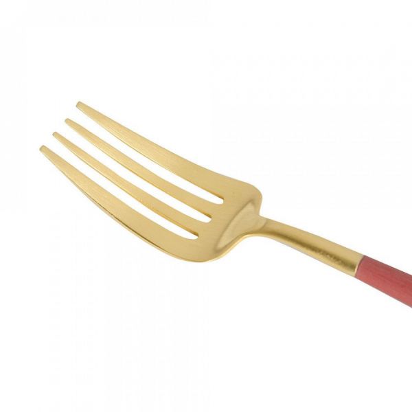 Набор столовых приборов на 6 персон, 24 предмета, красный, Goa, GO.006.RGB, CUTIPOL