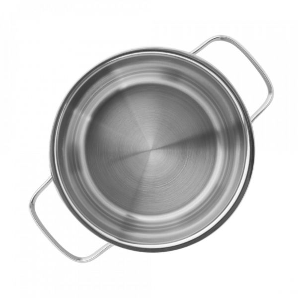 Набор посуды, 7 предметов: 3 кастрюли, 1 ковш, 3 стеклянные крышки, Elegance, 130149, ROESLE