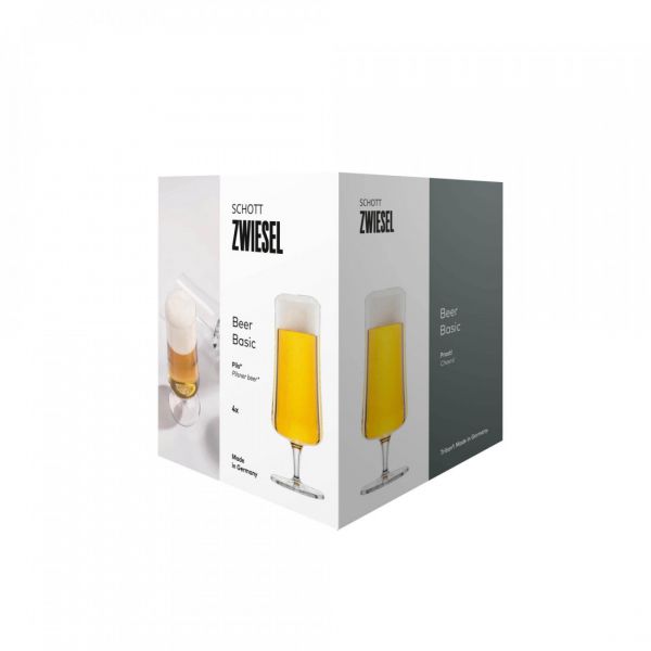 Набор бокалов для пива Pilsner 405 мл Beer basic, 4 шт, 130006, SCHOTT ZWIESEL