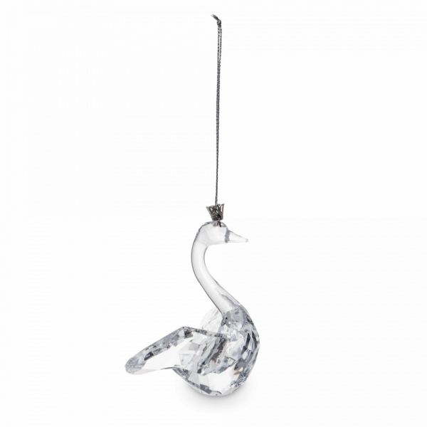 Игрушка елочная 11х9 см, акрил, Хрустальный лебедь, Event
