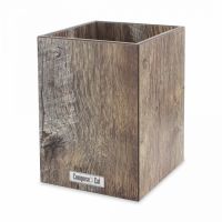 Подставка универсальная для кухонных принадлежностей, 12x12x17 см, дуб мореный, композитный материал, Fashion, PDG120634KL6, ComposeEat