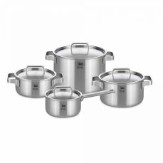 Набор посуды из 8 предметов для индукционных плит, 3 кастрюли, 1 ковш, 4 крышки, Limited Edition, 33400, ELO